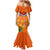 Netherlands Queen Day 2024 Family Matching Mermaid Dress and Hawaiian Shirt Nederland Koningsdag Orange Tulips