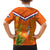 Netherlands Queen Day 2024 Family Matching Off Shoulder Long Sleeve Dress and Hawaiian Shirt Nederland Koningsdag Orange Tulips - Wonder Print Shop