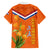 Netherlands Queen Day 2024 Family Matching Off Shoulder Long Sleeve Dress and Hawaiian Shirt Nederland Koningsdag Orange Tulips