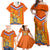 Netherlands Queen Day 2024 Family Matching Off Shoulder Maxi Dress and Hawaiian Shirt Nederland Koningsdag Orange Tulips