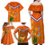 Netherlands Queen Day 2024 Family Matching Off Shoulder Maxi Dress and Hawaiian Shirt Nederland Koningsdag Orange Tulips
