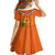 Netherlands Queen Day 2024 Family Matching Off Shoulder Short Dress and Hawaiian Shirt Nederland Koningsdag Orange Tulips - Wonder Print Shop
