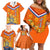 Netherlands Queen Day 2024 Family Matching Off Shoulder Short Dress and Hawaiian Shirt Nederland Koningsdag Orange Tulips