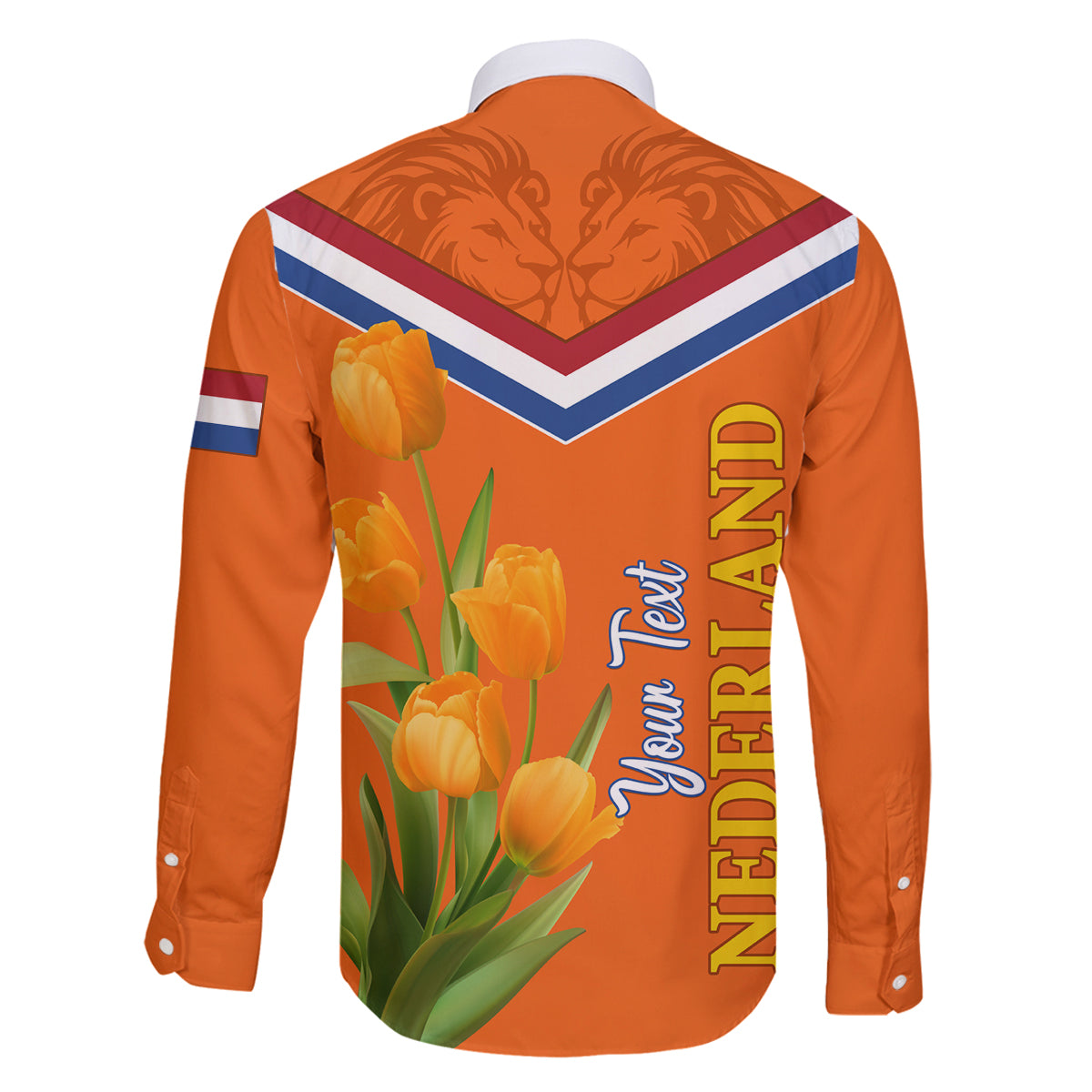 Netherlands Queen Day 2024 Family Matching Off Shoulder Short Dress and Hawaiian Shirt Nederland Koningsdag Orange Tulips - Wonder Print Shop