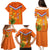 Netherlands Queen Day 2024 Family Matching Puletasi and Hawaiian Shirt Nederland Koningsdag Orange Tulips