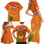 Netherlands Queen Day 2024 Family Matching Short Sleeve Bodycon Dress and Hawaiian Shirt Nederland Koningsdag Orange Tulips