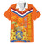 Netherlands Queen Day 2024 Family Matching Short Sleeve Bodycon Dress and Hawaiian Shirt Nederland Koningsdag Orange Tulips