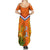 Netherlands Queen Day 2024 Family Matching Summer Maxi Dress and Hawaiian Shirt Nederland Koningsdag Orange Tulips - Wonder Print Shop
