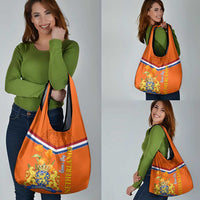 Netherlands Queen Day 2024 Grocery Bag Nederland Koningsdag Orange Tulips