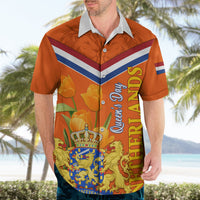 Netherlands Queen Day 2024 Hawaiian Shirt Nederland Koningsdag Orange Tulips - Wonder Print Shop