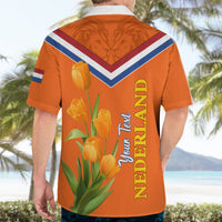 Netherlands Queen Day 2024 Hawaiian Shirt Nederland Koningsdag Orange Tulips - Wonder Print Shop