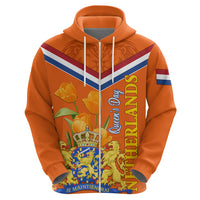 Netherlands Queen Day 2024 Hoodie Nederland Koningsdag Orange Tulips - Wonder Print Shop