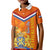 Netherlands Queen Day 2024 Kid Polo Shirt Nederland Koningsdag Orange Tulips - Wonder Print Shop