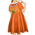 Netherlands Queen Day 2024 Kid Short Sleeve Dress Nederland Koningsdag Orange Tulips