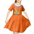 Netherlands Queen Day 2024 Kid Short Sleeve Dress Nederland Koningsdag Orange Tulips