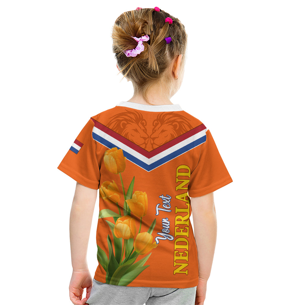 Netherlands Queen Day 2024 Kid T Shirt Nederland Koningsdag Orange Tulips - Wonder Print Shop