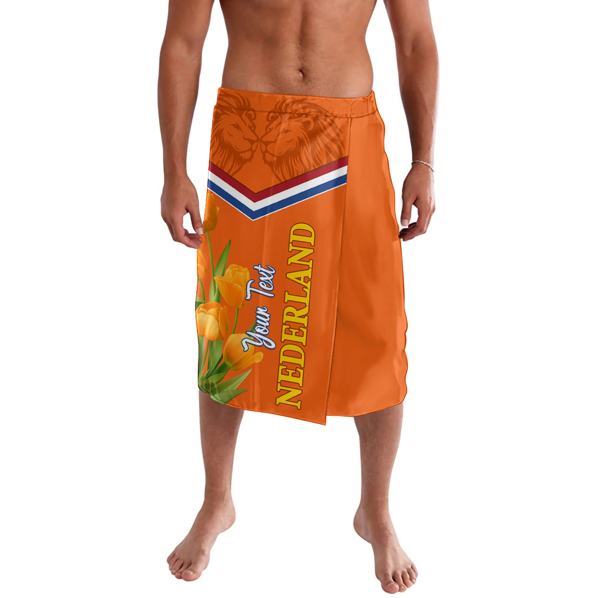 Netherlands Queen Day 2024 Lavalava Nederland Koningsdag Orange Tulips - Wonder Print Shop