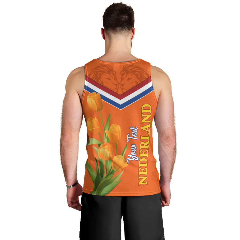 Netherlands Queen Day 2024 Men Tank Top Nederland Koningsdag Orange Tulips - Wonder Print Shop
