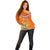 Netherlands Queen Day 2024 Off Shoulder Sweater Nederland Koningsdag Orange Tulips - Wonder Print Shop