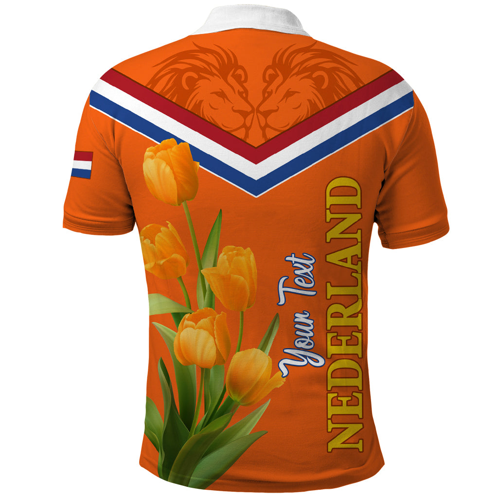 Netherlands Queen Day 2024 Polo Shirt Nederland Koningsdag Orange Tulips - Wonder Print Shop