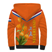 Netherlands Queen Day 2024 Sherpa Hoodie Nederland Koningsdag Orange Tulips - Wonder Print Shop