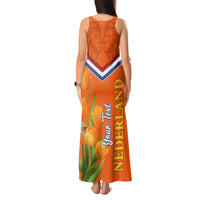 Netherlands Queen Day 2024 Tank Maxi Dress Nederland Koningsdag Orange Tulips - Wonder Print Shop