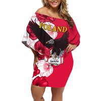 Poland Constitution Day 2024 Family Matching Off Shoulder Short Dress and Hawaiian Shirt Polska Swieto Konstytucji 3 Maja - Wonder Print Shop