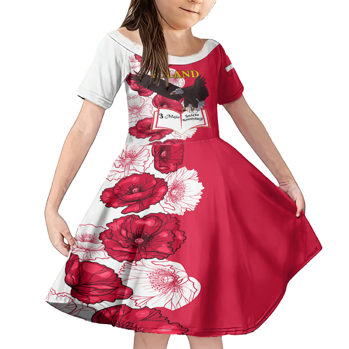 Poland Constitution Day 2024 Family Matching Summer Maxi Dress and Hawaiian Shirt Polska Swieto Konstytucji 3 Maja - Wonder Print Shop