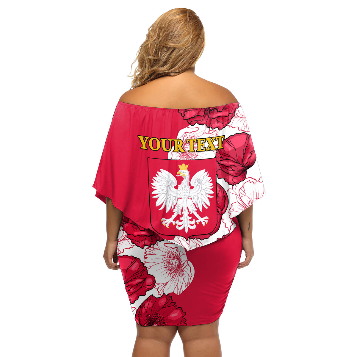 Poland Constitution Day 2024 Off Shoulder Short Dress Polska Swieto Konstytucji 3 Maja - Wonder Print Shop