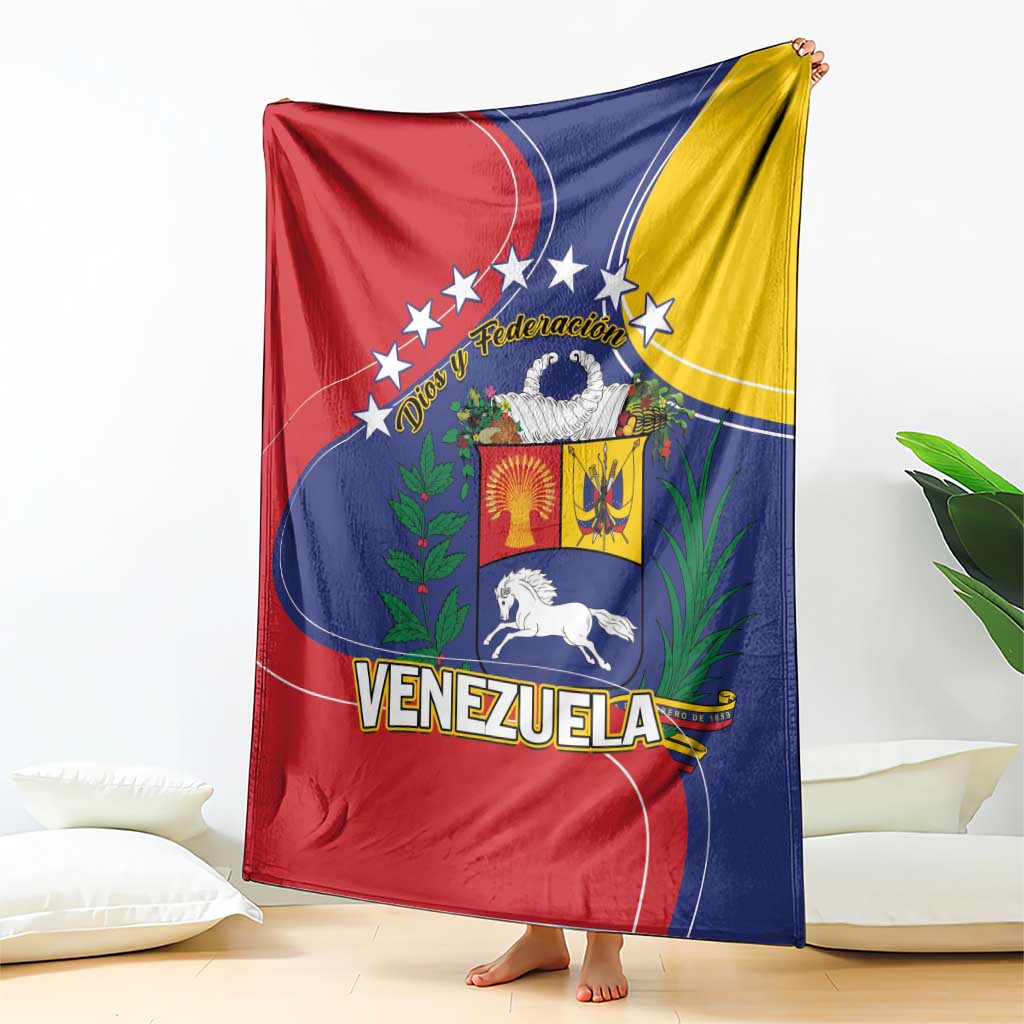 Venezuela Blanket Coat Of Arms Curve Style