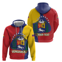 Personalized Venezuela Hoodie Coat Of Arms Curve Style