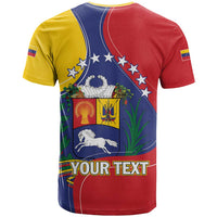 Personalized Venezuela T Shirt Coat Of Arms Curve Style