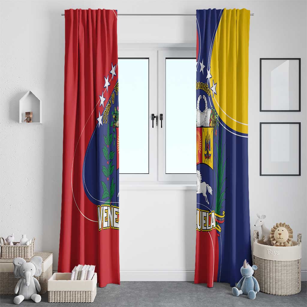 Venezuela Window Curtain Coat Of Arms Curve Style