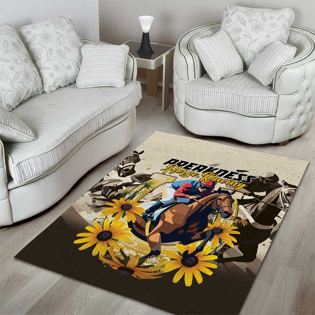Preakness Horse Racing Area Rug Middle Jewel