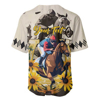 Personalized Preakness Horse Racing Baseball Jersey Middle Jewel