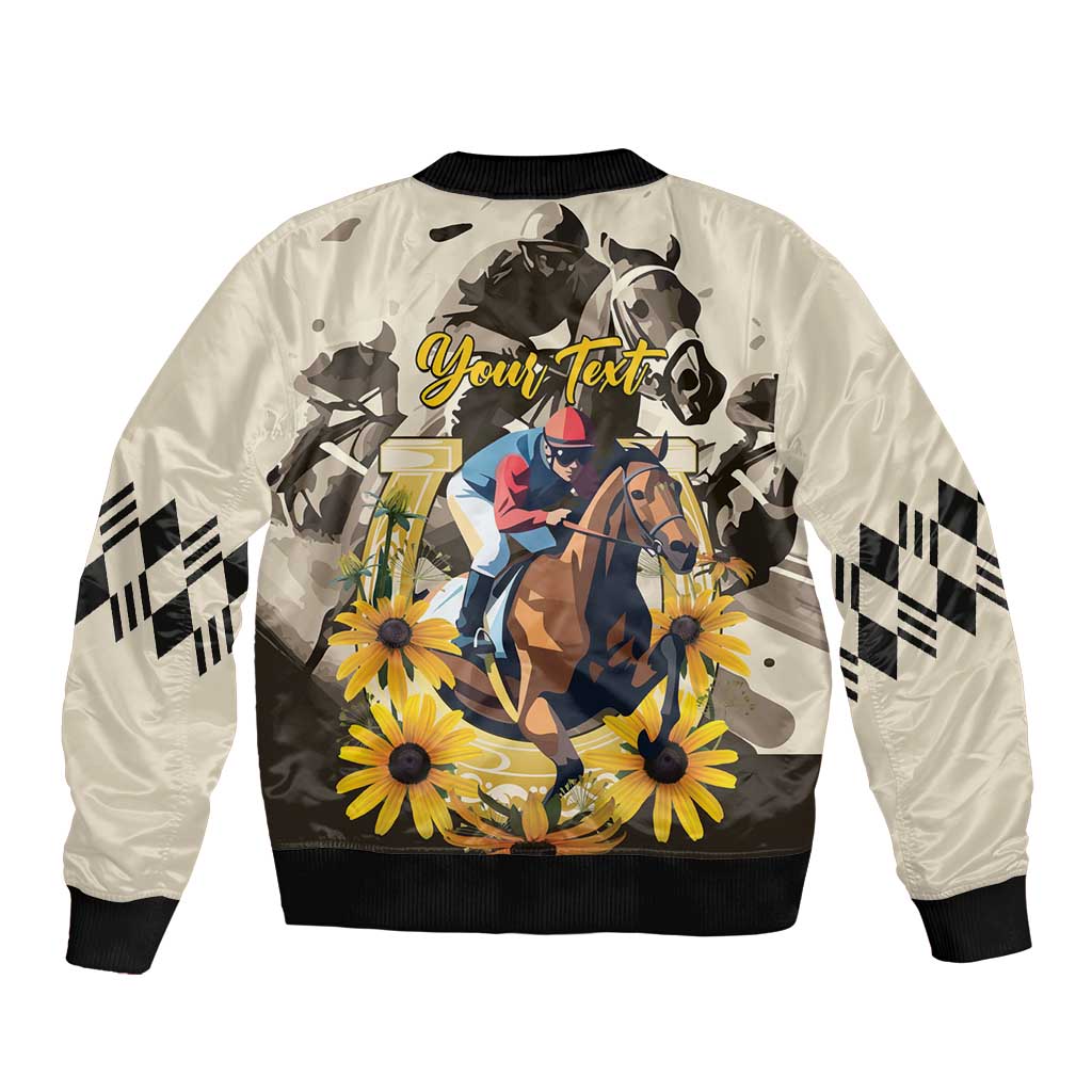 Personalized Preakness Horse Racing Bomber Jacket Middle Jewel