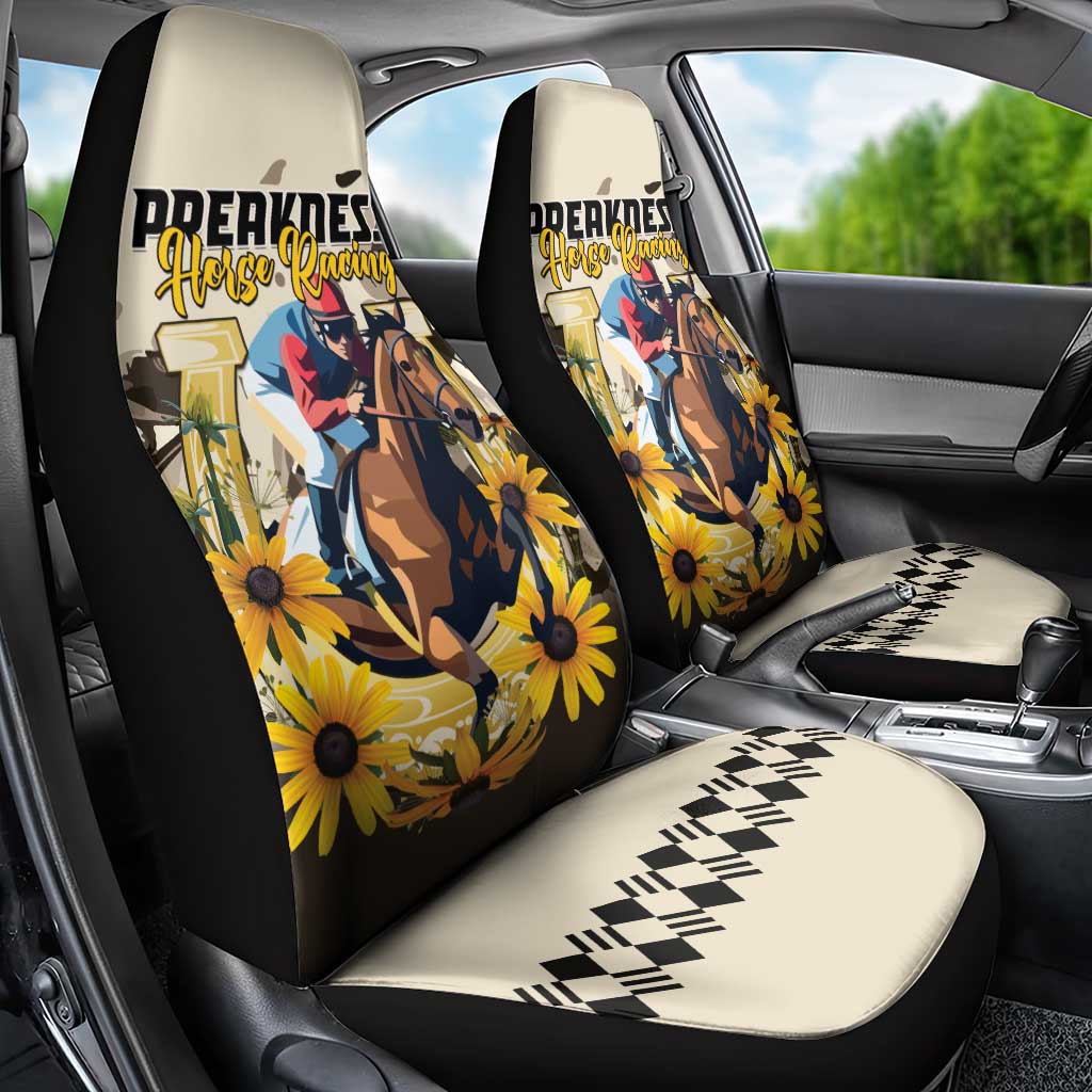 Preakness Horse Racing Car Seat Cover Middle Jewel