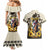 Personalized Preakness Horse Racing Couples Matching Mermaid Dress and Hawaiian Shirt Middle Jewel