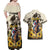 Personalized Preakness Horse Racing Couples Matching Off Shoulder Maxi Dress and Hawaiian Shirt Middle Jewel