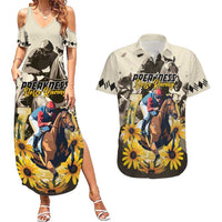 Personalized Preakness Horse Racing Couples Matching Summer Maxi Dress and Hawaiian Shirt Middle Jewel