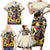Personalized Preakness Horse Racing Family Matching Short Sleeve Bodycon Dress and Hawaiian Shirt Middle Jewel