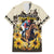 Personalized Preakness Horse Racing Family Matching Short Sleeve Bodycon Dress and Hawaiian Shirt Middle Jewel