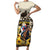 Personalized Preakness Horse Racing Family Matching Short Sleeve Bodycon Dress and Hawaiian Shirt Middle Jewel