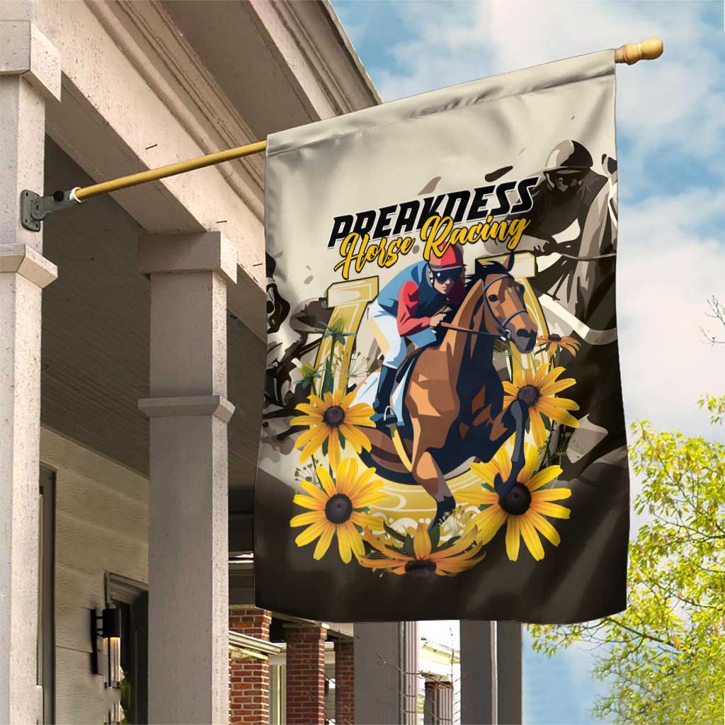 Preakness Horse Racing Garden Flag Middle Jewel
