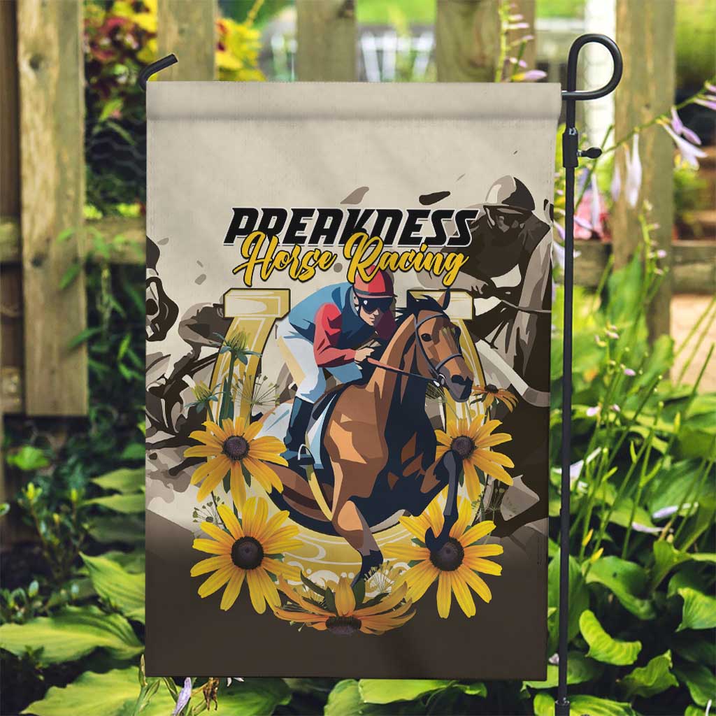Preakness Horse Racing Garden Flag Middle Jewel