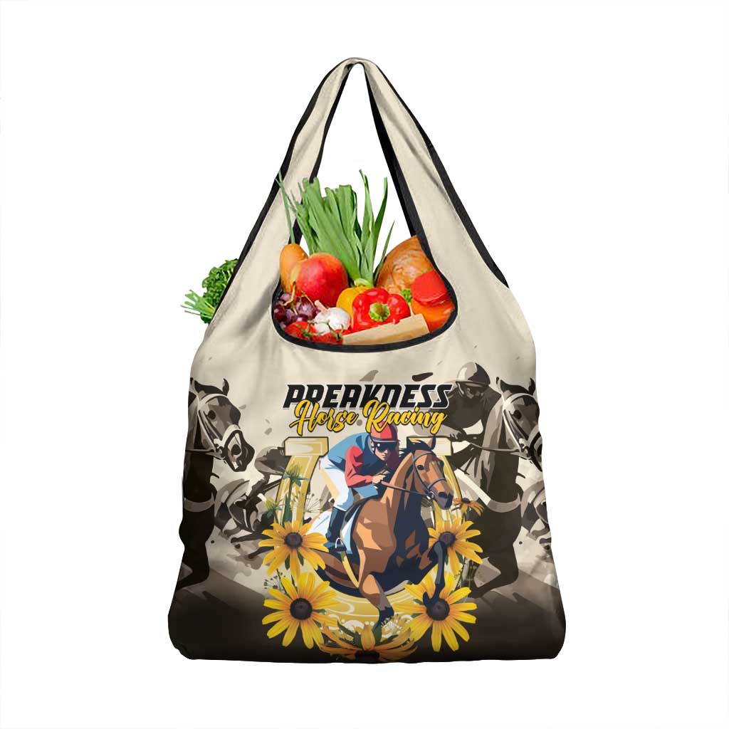 Preakness Horse Racing Grocery Bag Middle Jewel