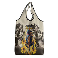 Preakness Horse Racing Grocery Bag Middle Jewel