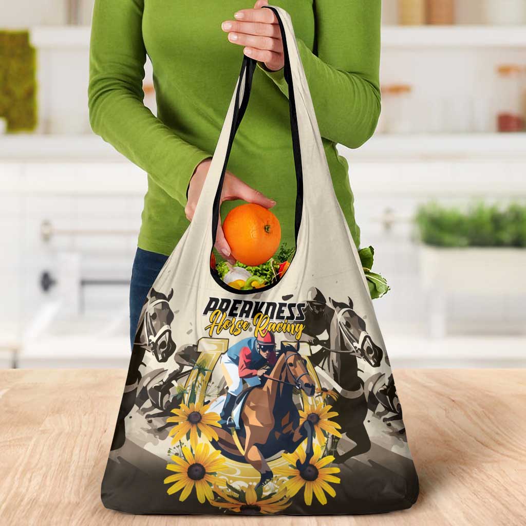 Preakness Horse Racing Grocery Bag Middle Jewel