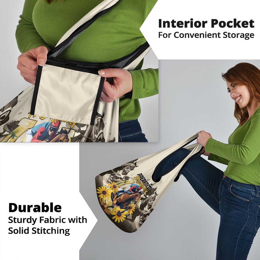 Preakness Horse Racing Grocery Bag Middle Jewel
