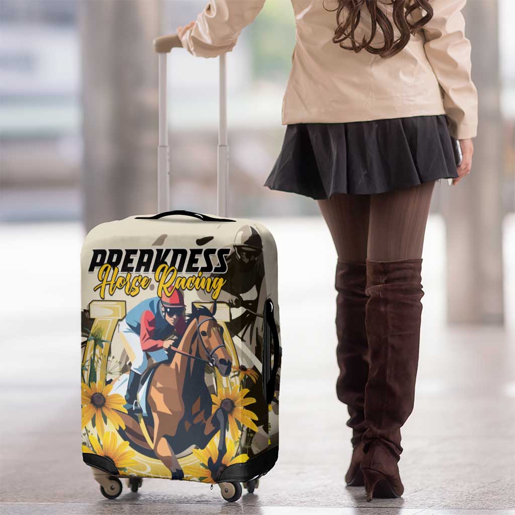 Preakness Horse Racing Luggage Cover Middle Jewel